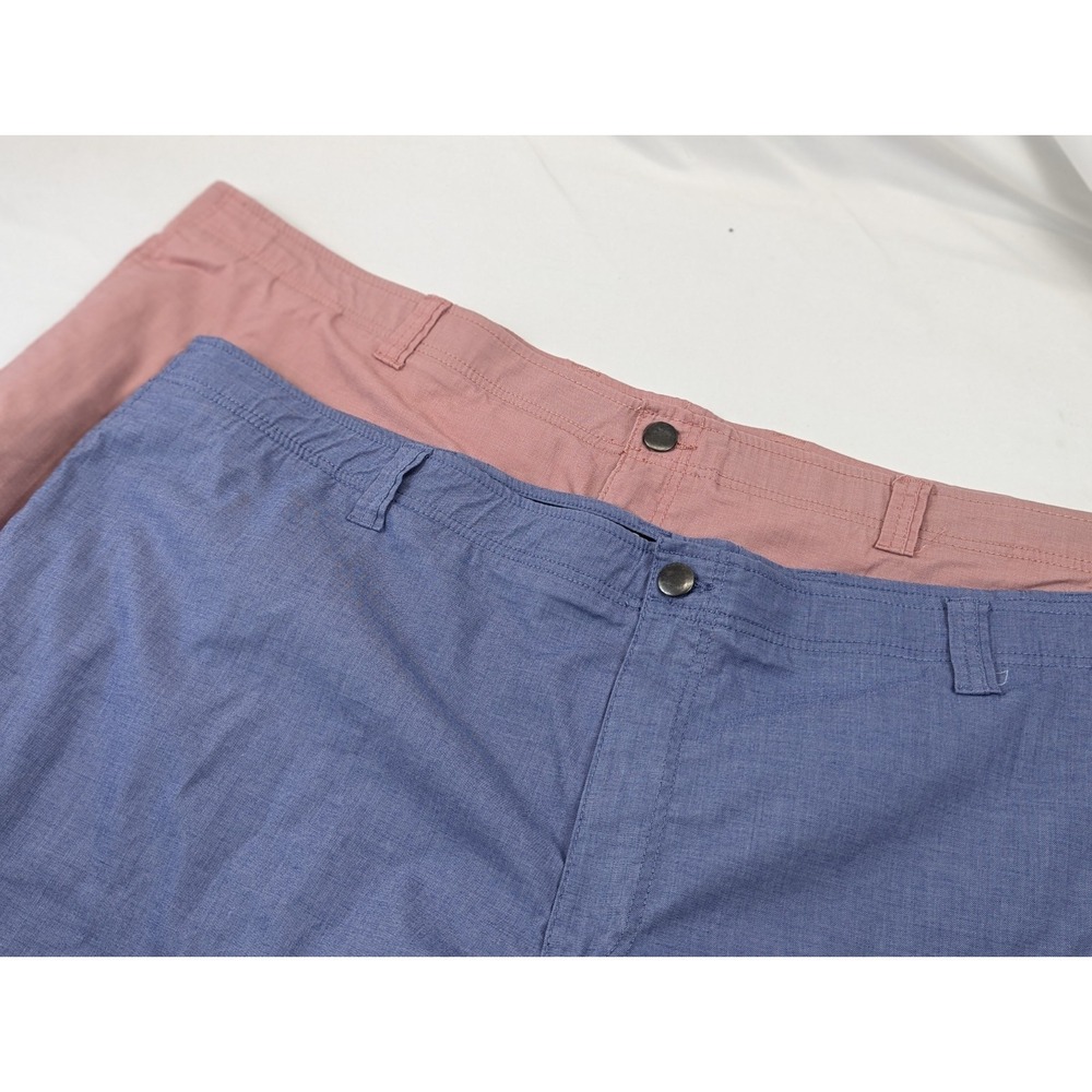 Mens 56 Shorts Lot 2 Blue Pink Coral‎ True Nation Flex Stretch Preppy